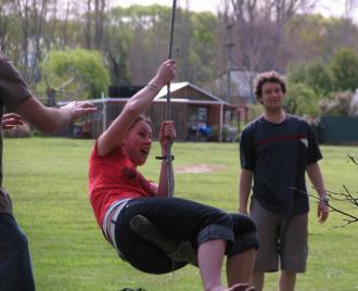 Jane Soper on swing #1