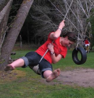 Jane Soper on swing #2