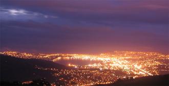 Dunedin City at night