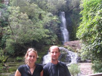 Kelly and me (Ryan Hellyer) in front of McLean falls