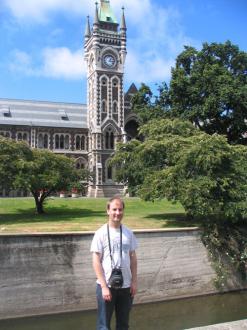 Me (Ryan Hellyer) in front of the registry building at the University of Otago