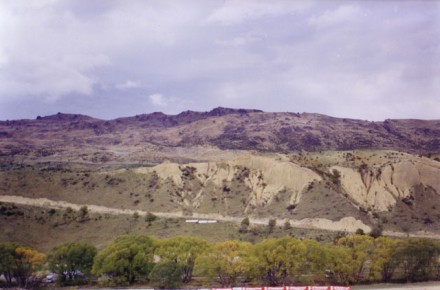 There is a steep climb to the top of the hill