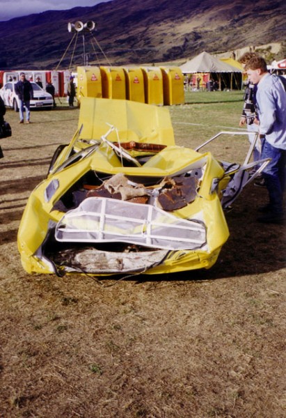This car was dropped from a helicopter. It shook the hell out of the ground when it landed! Apparently it was shot as part of a movie, I'm not sure what movie it was though. If you know what movie it was used in please let me know in the comments thanks :)